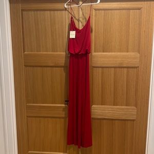 Red long romper